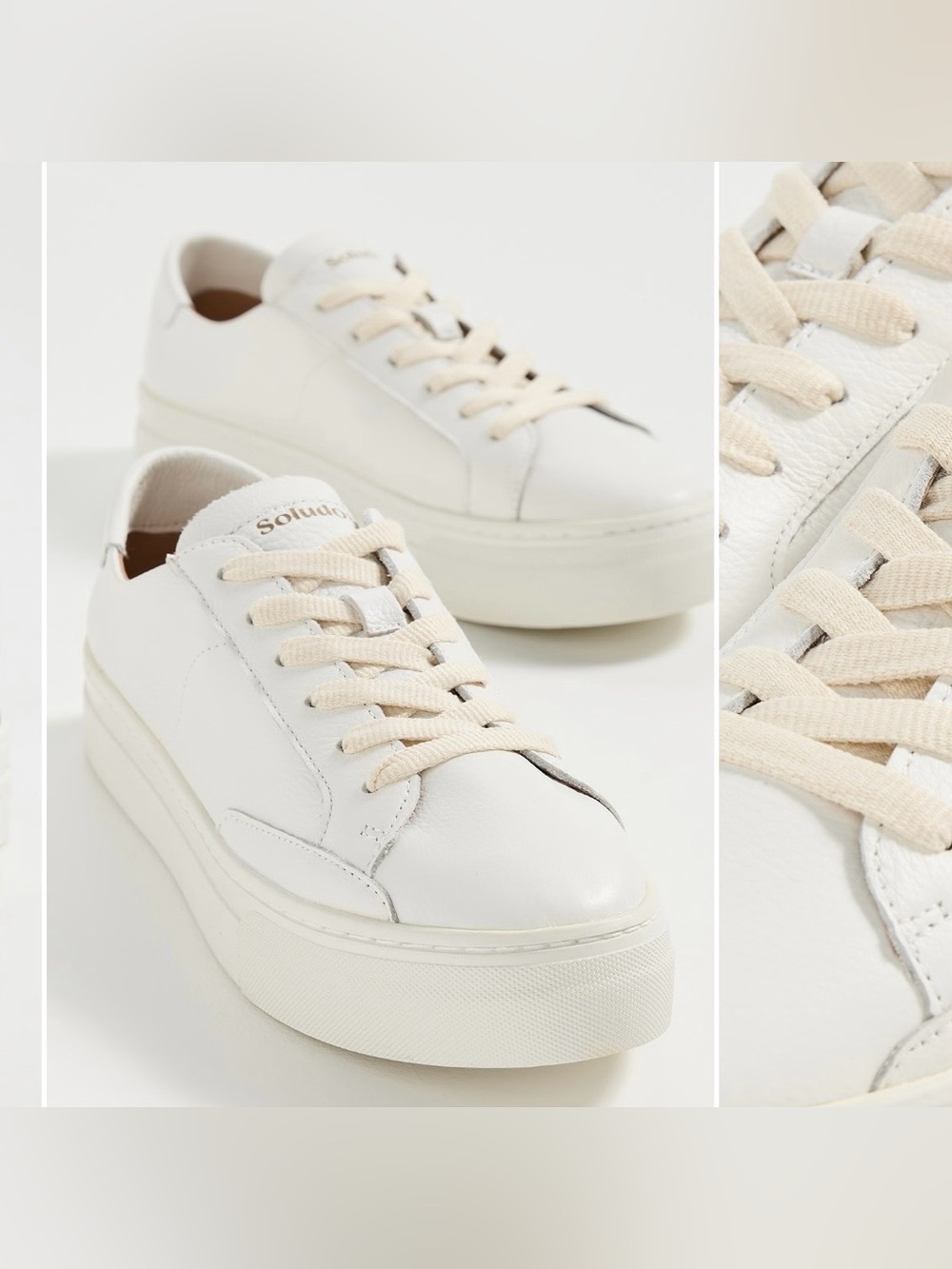 Soludos Ibiza Platform Leather Sneakers